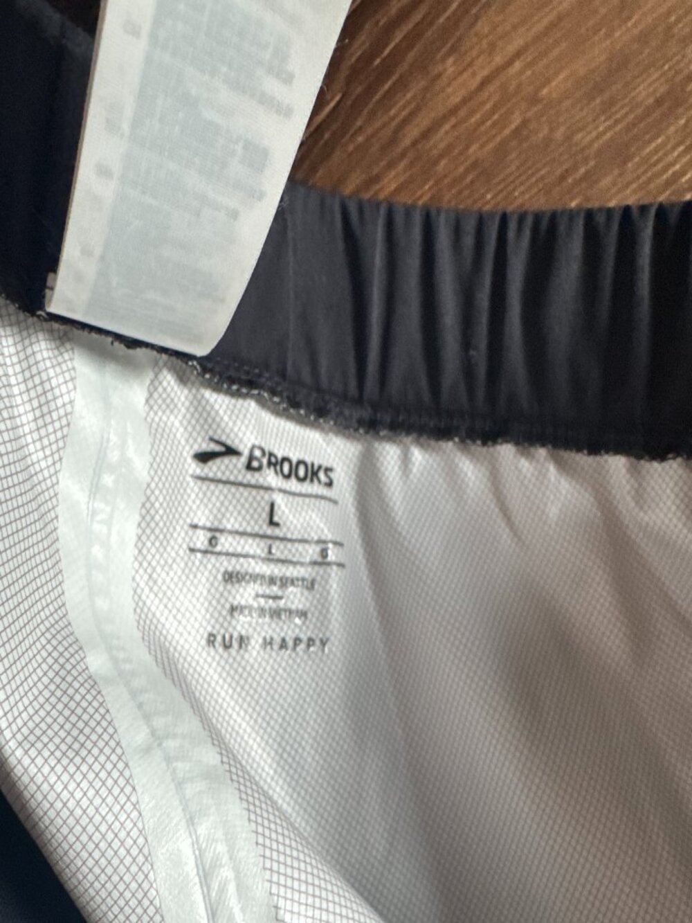 Brooks Men’s Running Rain Jacket Pants Set Black Size Large L - Picture 10 of 11